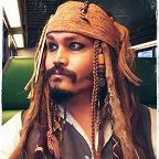 De lookalike van Jack Sparrow