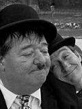 De foto van de lookalike en imitator van Laurel and Hardy (76)